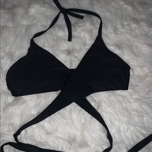 Hollister Black Bikini Top